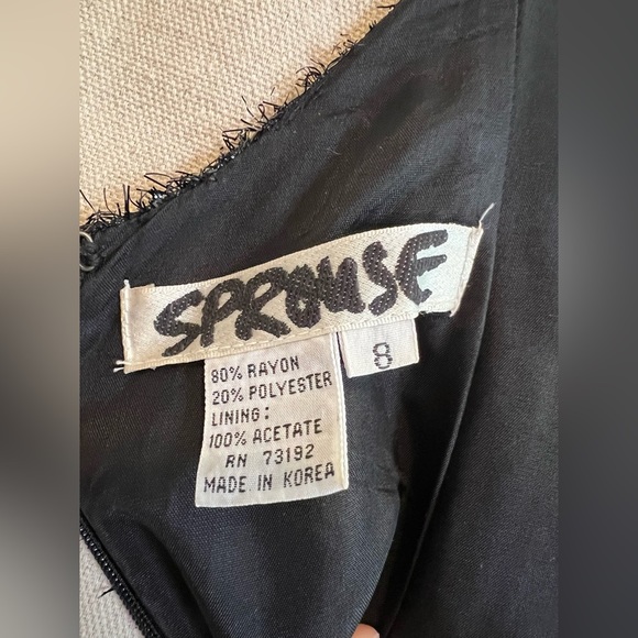 Stephen Sprouse 1980s Metallic Black Mini Dress​ - Picture 5 of 8